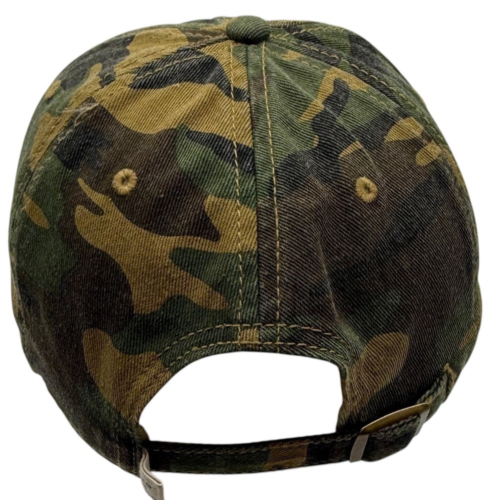 Life is Good Camo Baseball Cap Adjustable Camouflage Hat Green Brown Cotton - Picture 2 of 8